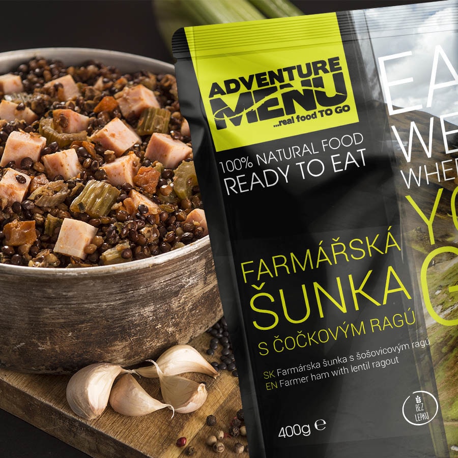 Adventure Menu Farmářská Šunka s Čočkovým Ragú