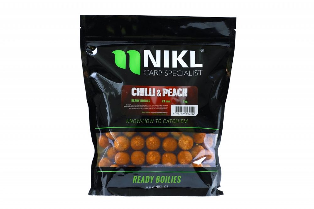 E-shop Nikl Boilie Chilli & Peach - 18mm 1kg,Nikl Boilie Chilli & Peach - 18mm 1kg