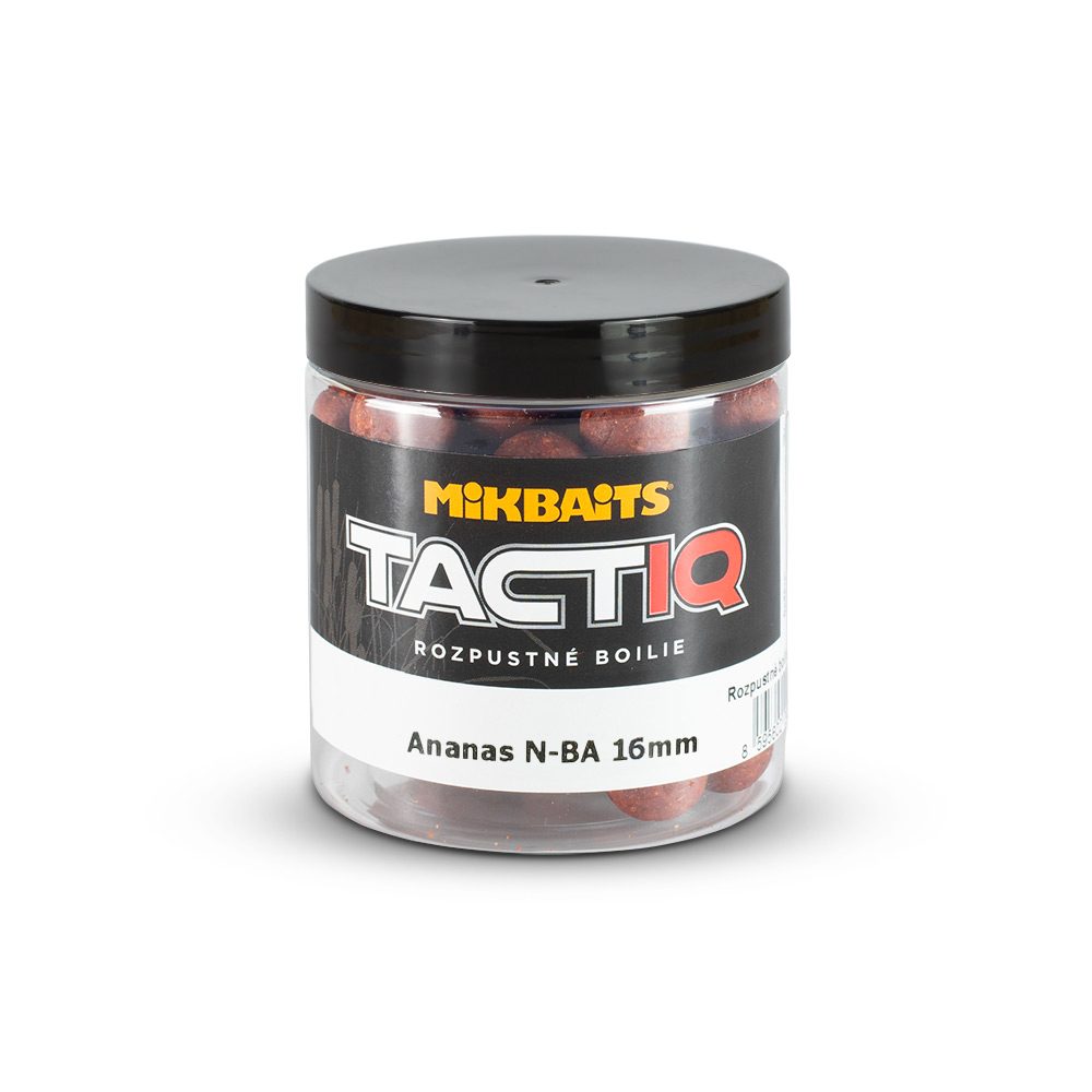 Mikbaits Rozpustné boilie TactiQ Ananas N-BA 250ml - 16mm