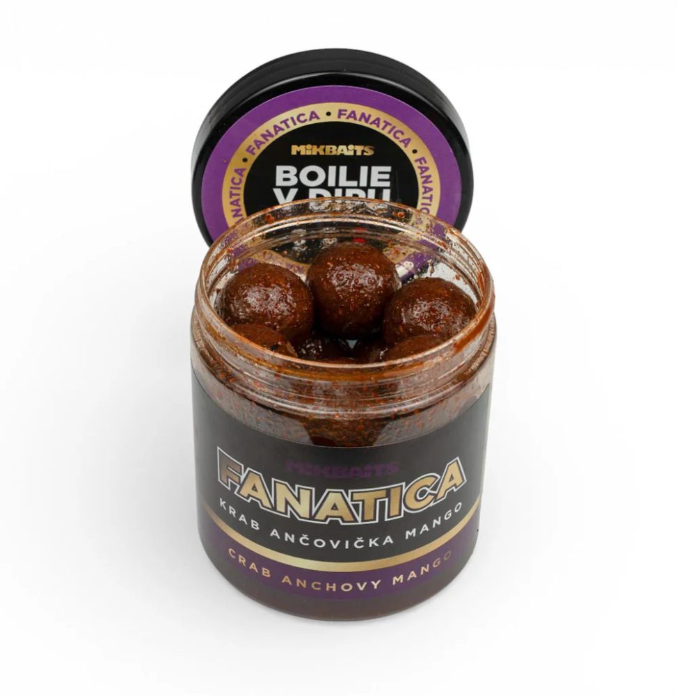 E-shop Mikbaits Boilie v dipu Fanatica Krab Ančovička Mango 250ml - 16mm,Mikbaits Boilie v dipu Fanatica Krab Ančovička Mango 250ml - 16mm