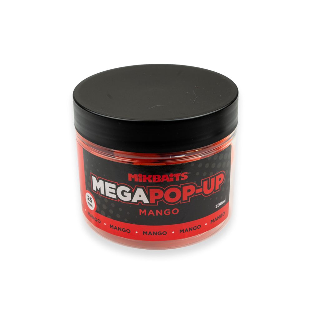 E-shop Mikbaits Plovoucí boilies Mega fluo pop-up 300ml - Mango,Mikbaits Plovoucí boilies Mega fluo pop-up 300ml - Mango