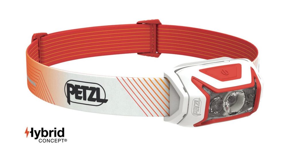 Petzl Čelovka Actik Core - Červená,Petzl Čelovka Actik Core - Červená