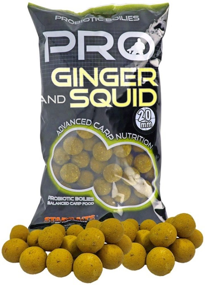 Starbaits Pro Ginger Squid Boilies 1kg