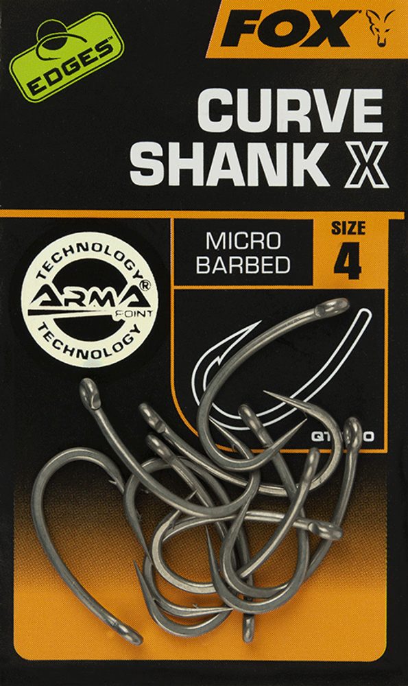 E-shop Fox Háčky Edges Curve Shank X Hooks 10ks - vel.4,Fox Háčky Edges Curve Shank X Hooks 10ks - vel.4