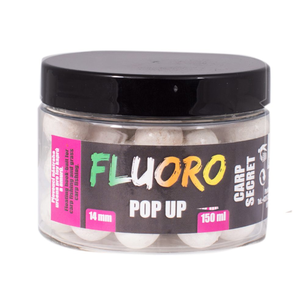 Fotografie LK Baits Pop-up boilie Fluoro Carp Secret - 14mm 150ml