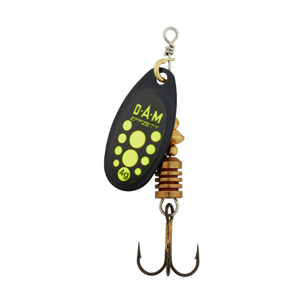 E-shop DAM Třpytka Effzett Standard Spinner Black Yellow - 10g vel.4,DAM Třpytka Effzett Standard Spinner Black Yellow - 10g vel.4