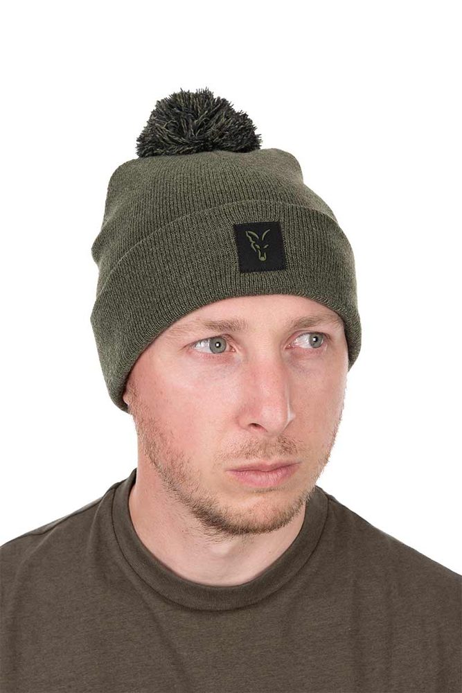 E-shop Fox Zimní čepice Collection Bobble Hat Green/Black,Fox Zimní čepice Collection Bobble Hat Green/Black