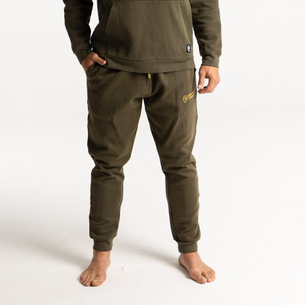 Adventer & fishing Bavlněné tepláky Khaki - XL