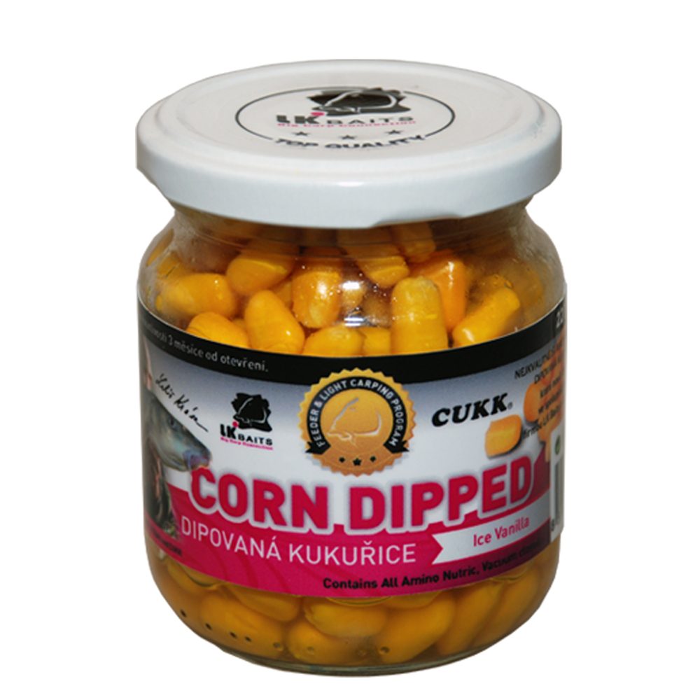 LK Baits Dipovaná kukuřice 220ml - Ice Vanilla