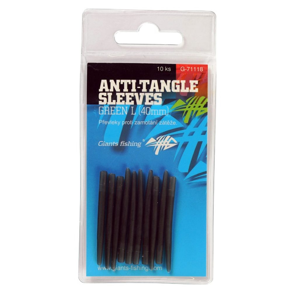 E-shop Giants Fishing Převleky proti zamotání Anti-Tangle Sleeves Green L 40mm 10ks,Giants Fishing Převleky proti zamotání Anti-Tangle Sleeves Green L 40mm 1