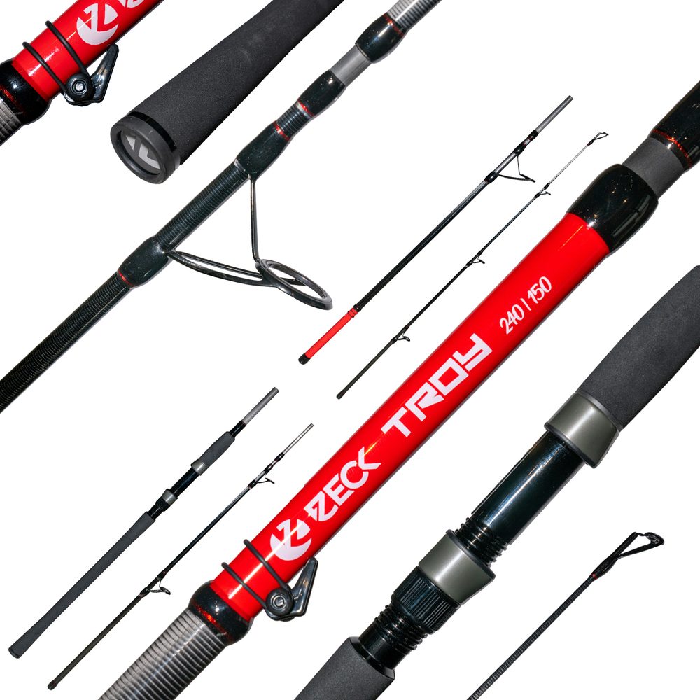 E-shop Zeck Cestovní prut Troy 240cm 150g,Zeck Cestovní prut Troy 240cm 150g