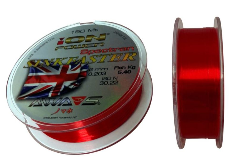 E-shop Awa-S Vlasec Ion Power Spectran Sinkfaster 150m - 0,181mm,Awa-S Vlasec Ion Power Spectran Sinkfaster 150m - 0,181mm