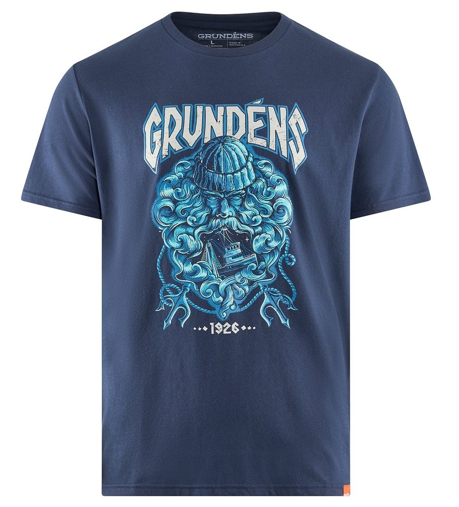 Grundéns Triko Njord SS T-Shirt Dark Navy - M
