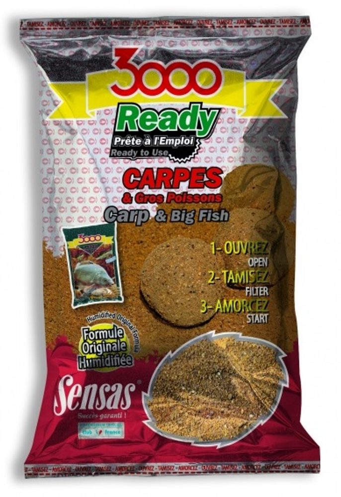 E-shop Sensas Krmítková směs 3000 Ready 1,25kg,Sensas Krmítková směs 3000 Ready 1,25kg