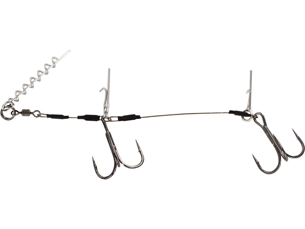 E-shop Westin Systém na gumové nástrahy Shallow Rig Double 2ks - 12cm 1/0,Westin Systém na gumové nástrahy Shallow Rig Double 2ks - 12cm 1/0