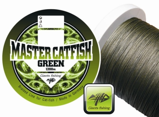 Fotografie Giants Fishing Šňůra Master Catfish Green 0,60mm 1m