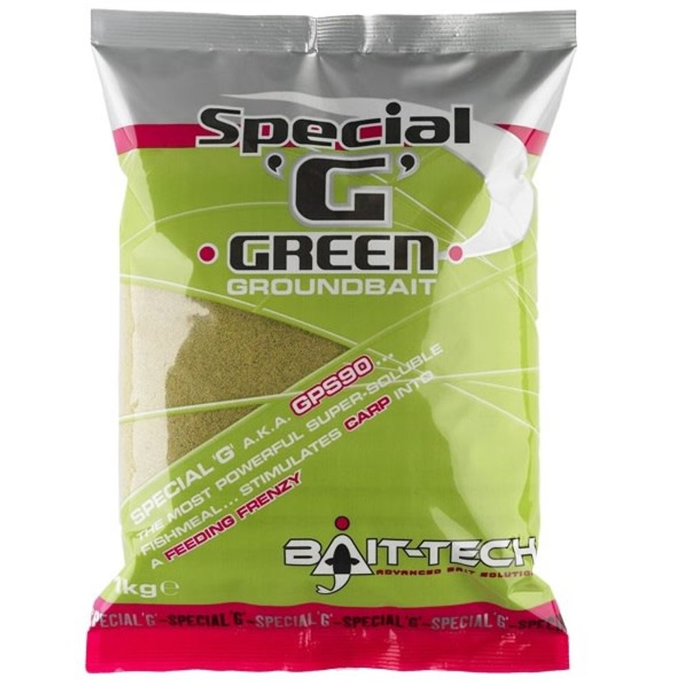 E-shop Bait-Tech Krmítková směs Special G Green 1kg,Bait-Tech Krmítková směs Special G Green 1kg