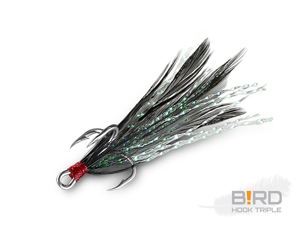 E-shop Delphin Trojháček B!RD Triple Hook 3ks - Černá vel.8,Delphin Trojháček B!RD Triple Hook 3ks - Černá vel.8