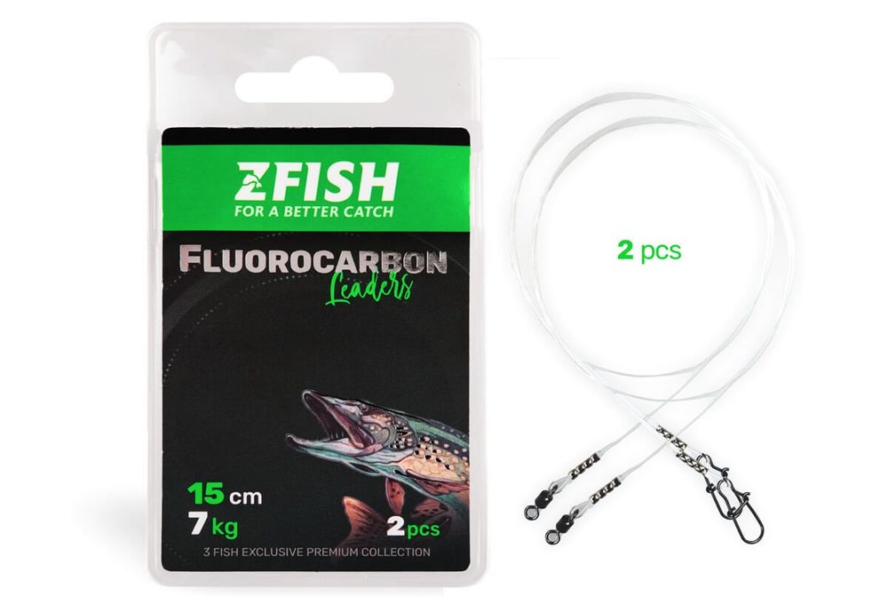 E-shop Zfish Lanko Fluorocarbon Leader 2ks - 15cm/7kg,Zfish Lanko Fluorocarbon Leader 2ks - 15cm/7kg