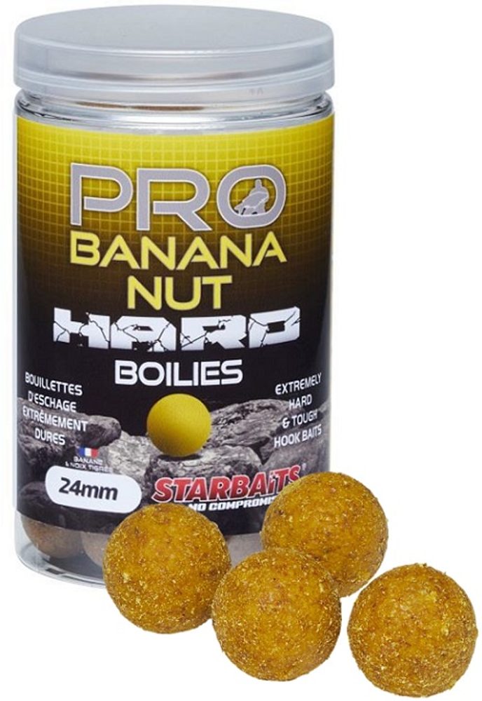 Fotografie Starbaits Hard Boilies Pro Banana Nut 200g - 24mm