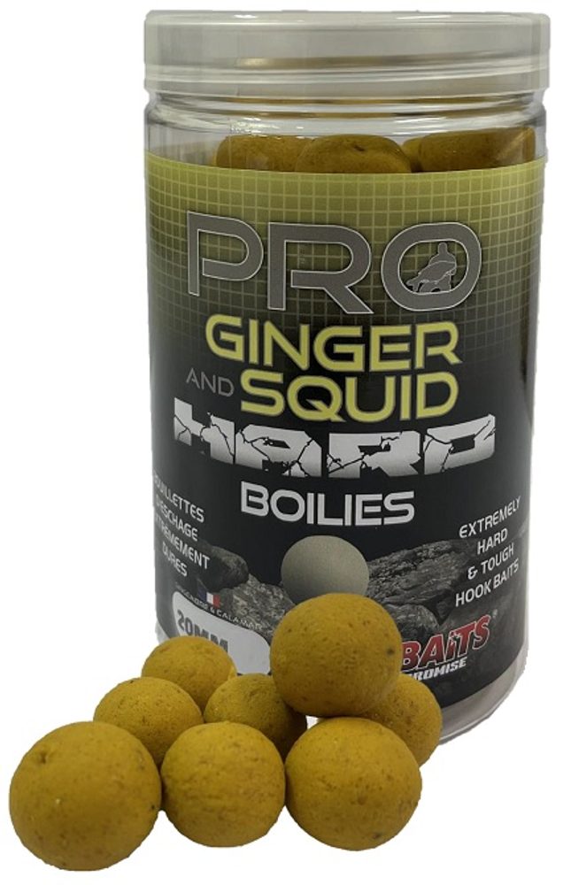 Starbaits Boilie Pro Ginger Squid Hard Boilies 200g - 20mm
