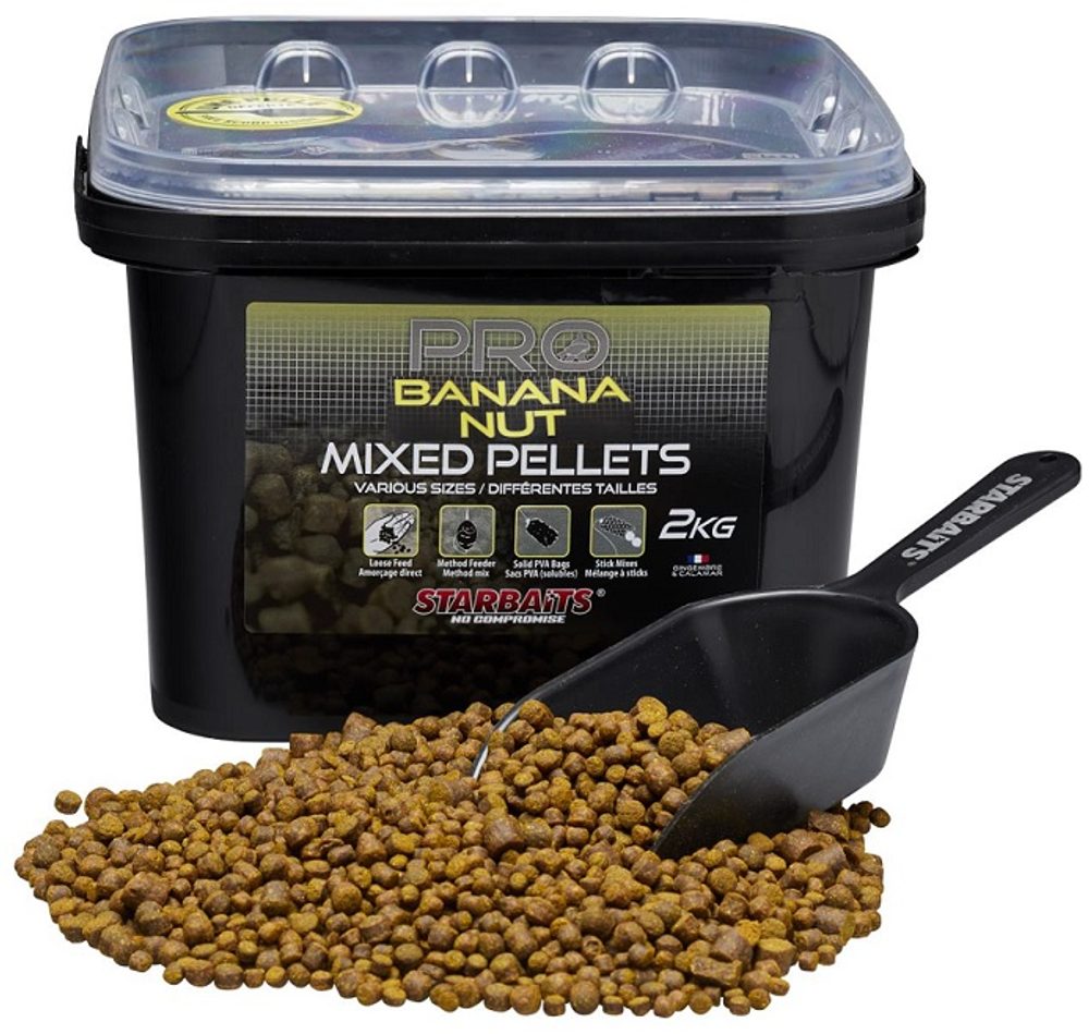 E-shop Starbaits Pelety Mixed Pellets Pro Banana Nut 2kg,Starbaits Pelety Mixed Pellets Pro Banana Nut 2kg