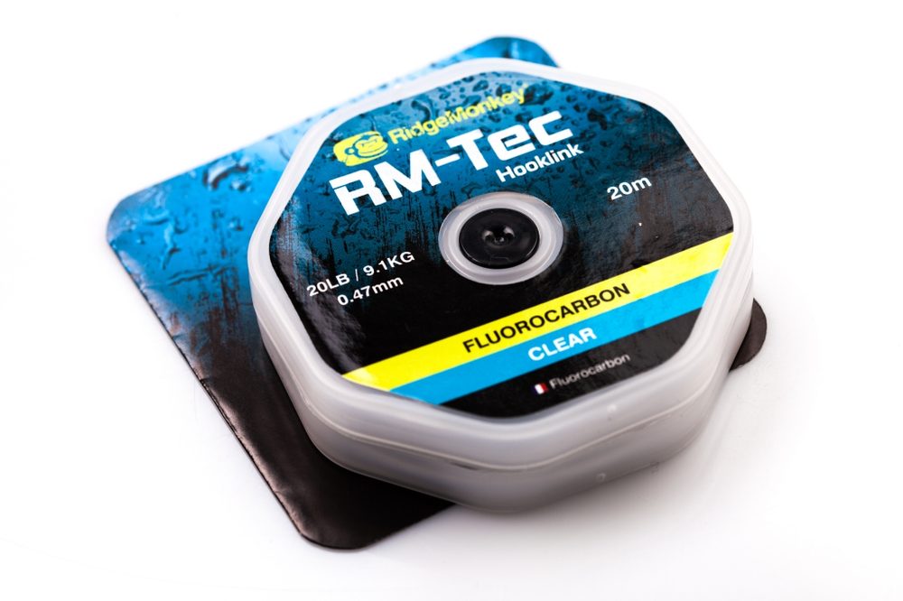 Fotografie RidgeMonkey Vlasec RM-Tec Fluorocarbon čirý 20m - 0,41mm 15lb