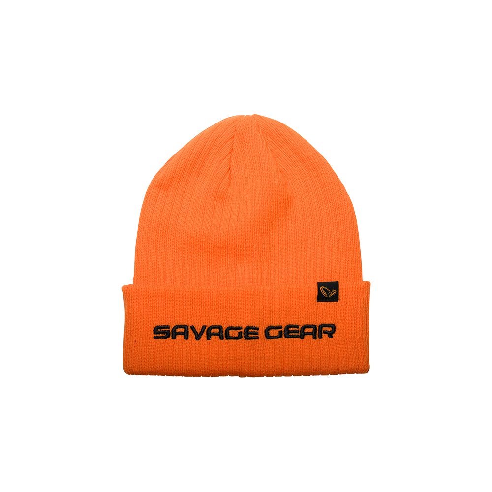 E-shop Savage Gear Zimní čepice Fold-up Beanie One Size Sun Orange,Savage Gear Zimní čepice Fold-up Beanie One Size Sun Orange