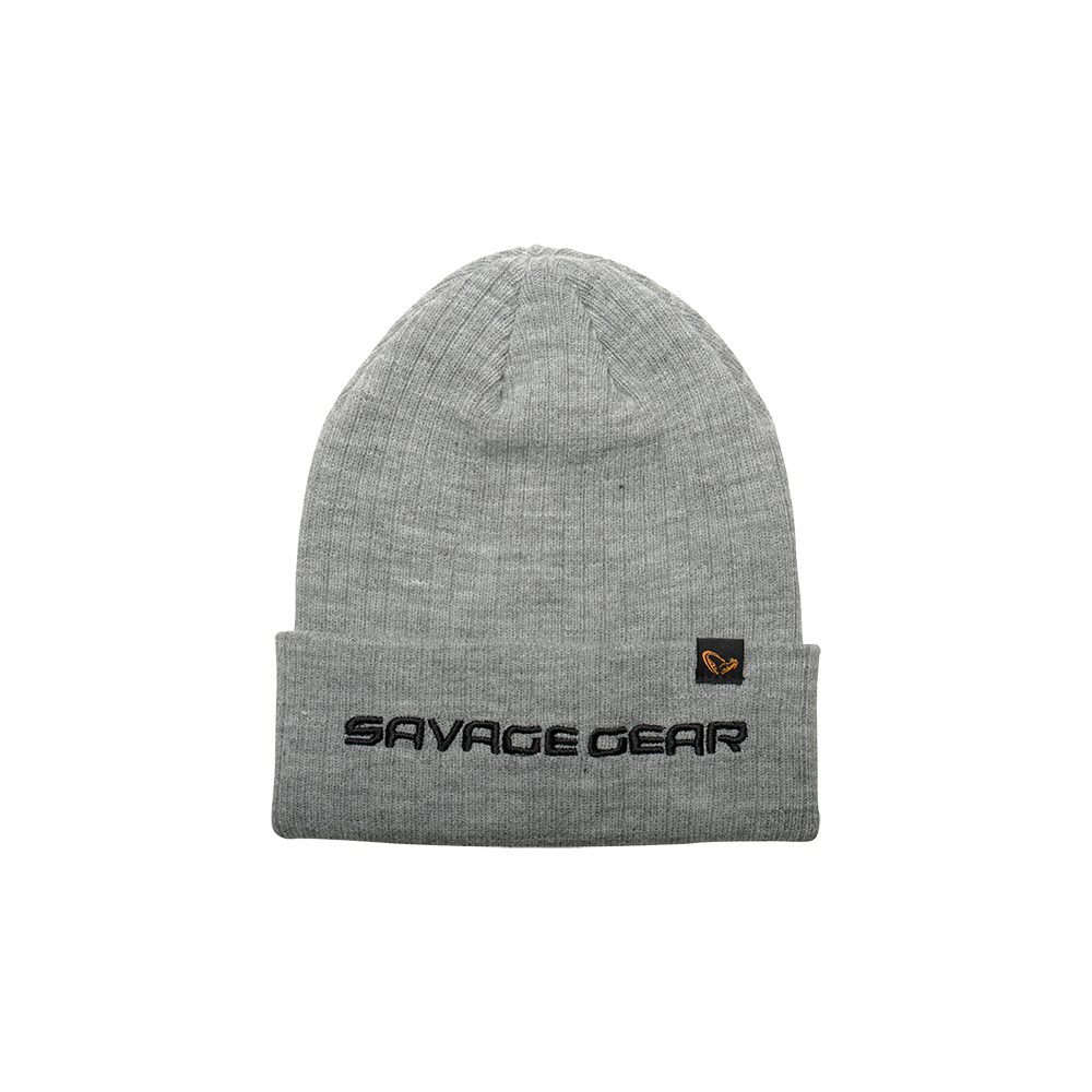 Savage Gear Zimní čepice Fold-up Beanie One Size Light Grey Melange