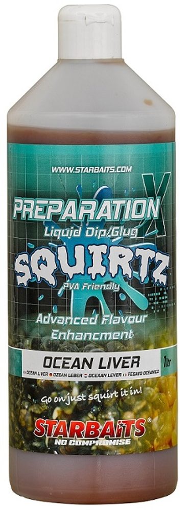 Starbaits Booster Prep X Squirtz 1l - Ocean Liver