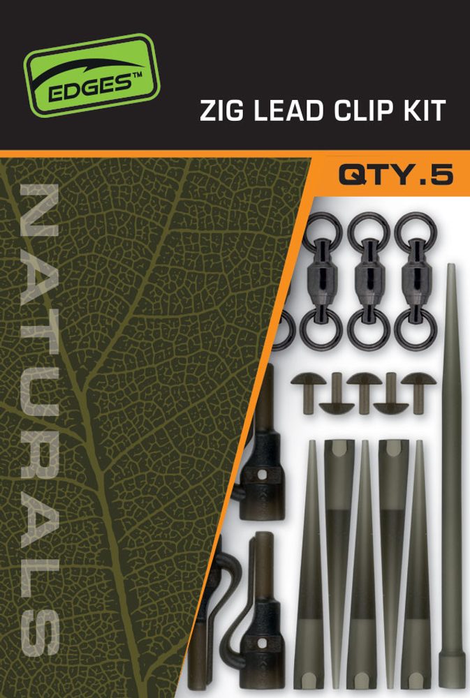 E-shop Fox Montáž Edges Naturals Zig Lead Clip Kit 5ks,Fox Montáž Edges Naturals Zig Lead Clip Kit 5ks