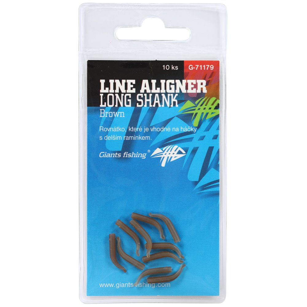 E-shop Giants Fishing Rovnátka na háček Line Aligner Long Shank Large Brown (Hook 2-6) 10ks,Giants Fishing Rovnátka na háček Line Aligner Long Shank Large Br