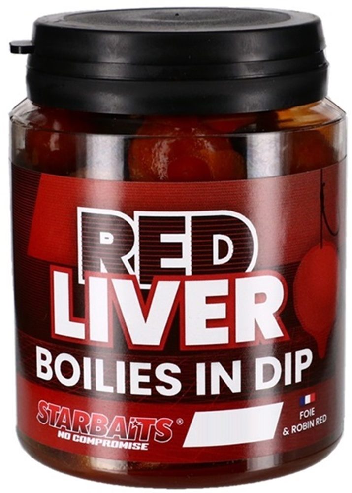 Starbaits Boilies v dipu Red Liver 150g