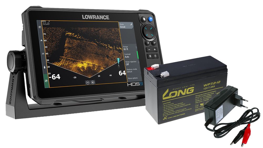 Lowrance Echolot HDS PRO 9 se sondou Active Imaging HD + baterie + nabíječka ZDARMA,Lowrance Echolot HDS PRO 9 se sondou Active Imaging HD + baterie +