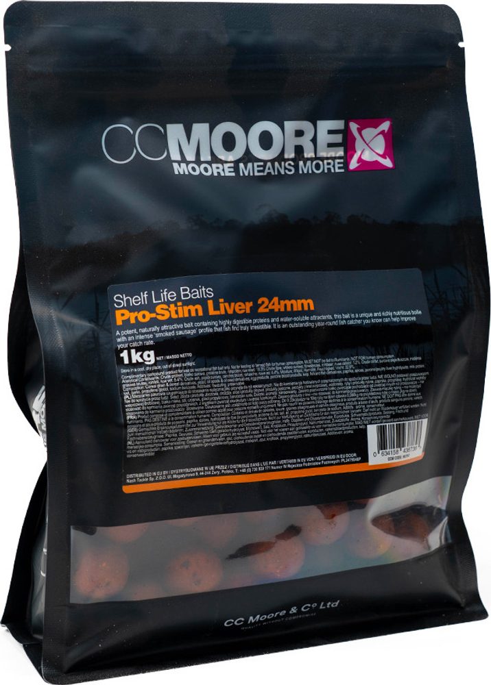 E-shop CC Moore Boilie Pro-Stim Liver 1kg - 18mm,CC Moore Boilie Pro-Stim Liver 1kg - 18mm
