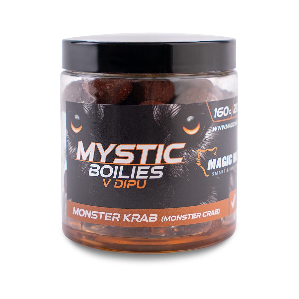 Magic Wolf Boilies v dipu Mystic 160g - Monster crab 20mm