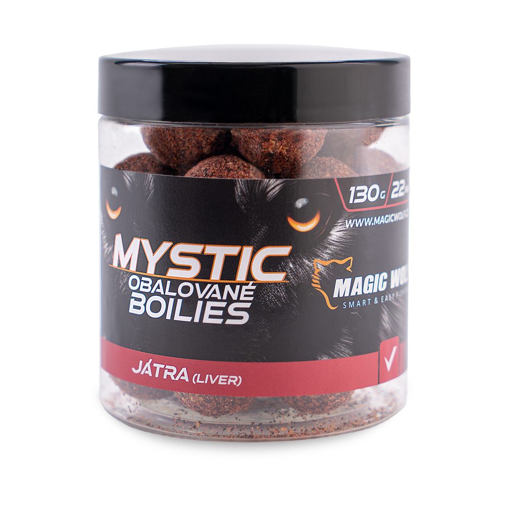 E-shop Magic Wolf Boilies obalované Mystic 130g - Játra 26mm,Magic Wolf Boilies obalované Mystic 130g - Játra 26mm