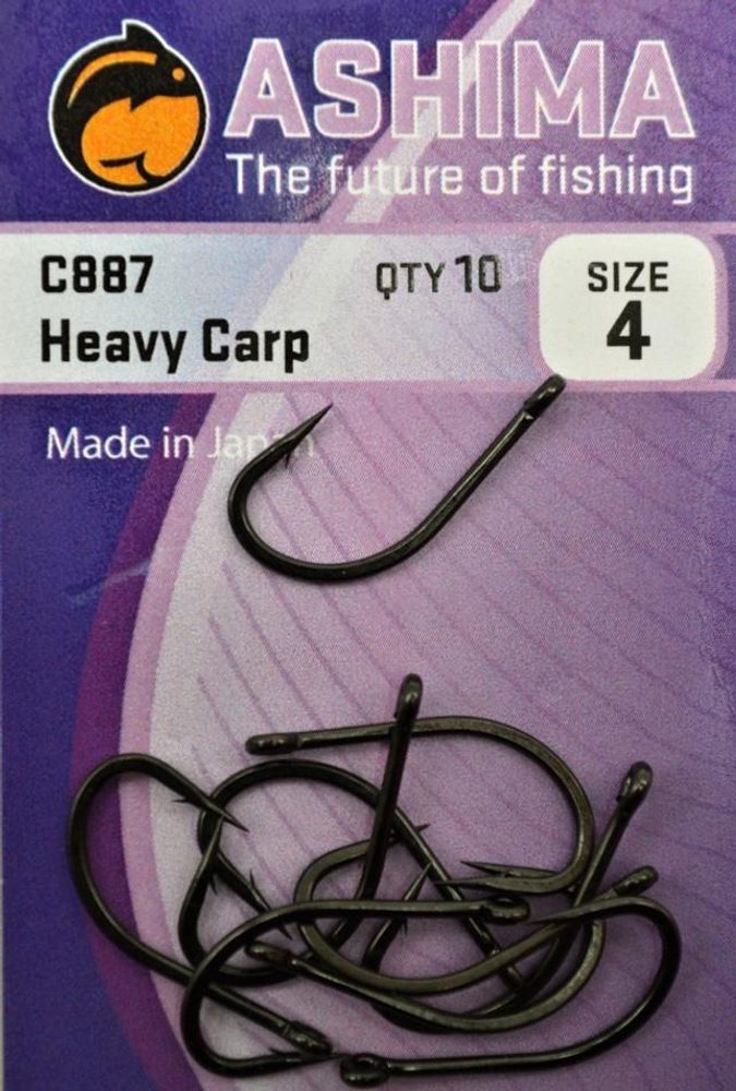 Ashima Háčky C887 Heavy Carp 10ks - vel. 4