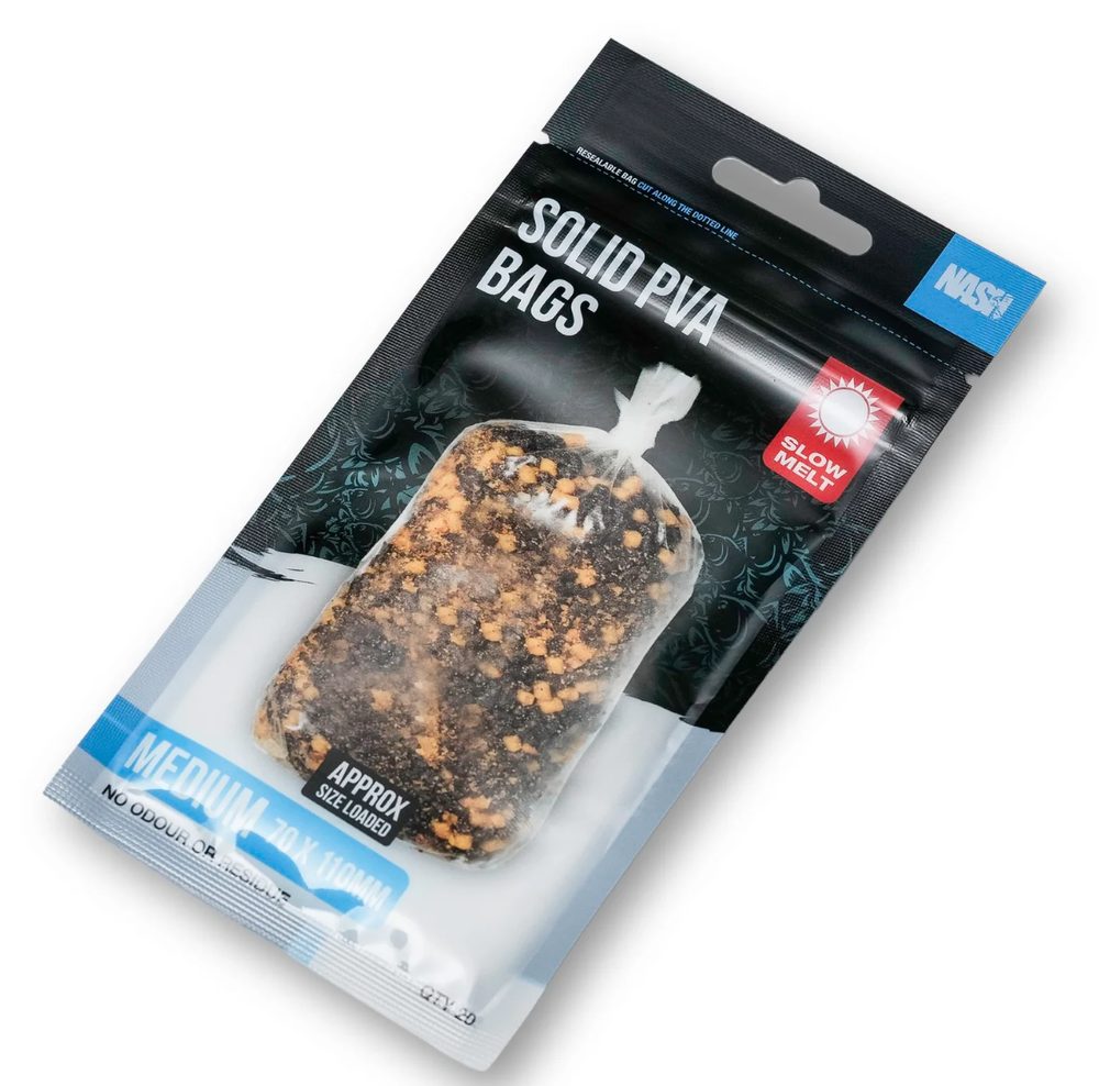 Nash PVA Sáčky Solid PVA Bags - Medium Slow Melt 20ks,Nash PVA Sáčky Solid PVA Bags - Medium Slow Melt 20ks