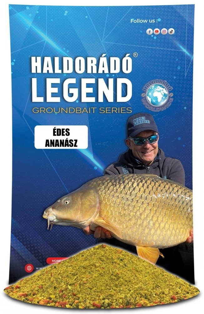 E-shop Haldorádó Vnadící směs Legend Groundbait 800g - Sladký ananas,Haldorádó Vnadící směs Legend Groundbait 800g - Sladký ananas