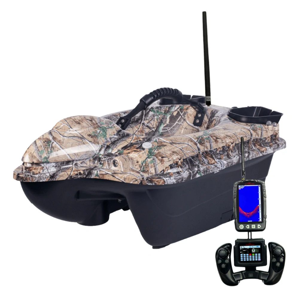 Boatman Zavážecí lodička Fighter Pro s GPS a Echolotem Camo