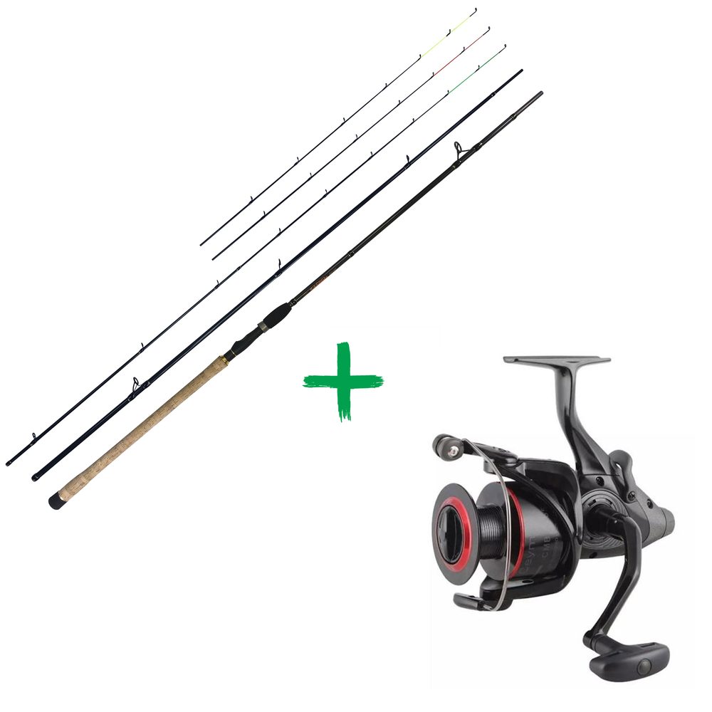 Chyť a pusť Prut Shipperke Feeder 3,6m 100g + Okuma Ceymar Baitfeeder CMBF 340 AKCE!