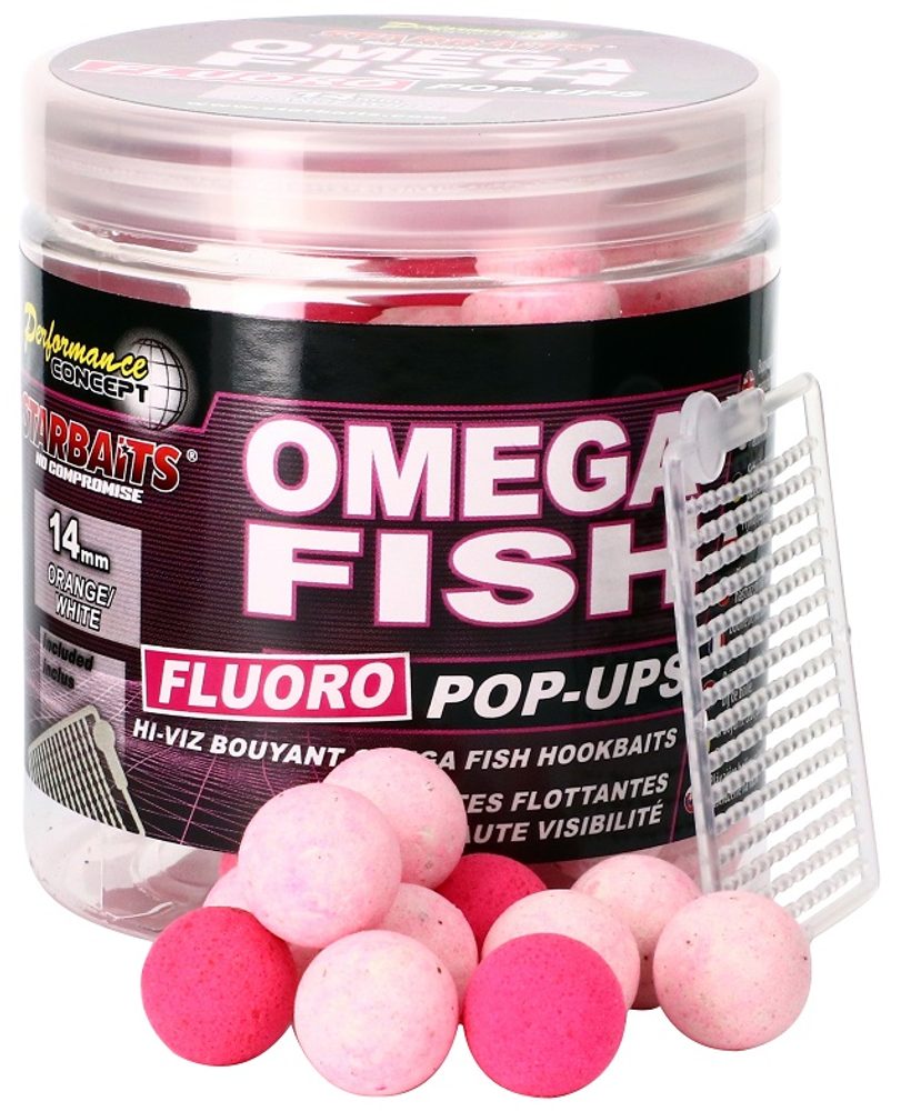 E-shop Starbaits Plovoucí boilies Fluo Omega Fish 80g - 14mm,Starbaits Plovoucí boilies Fluo Omega Fish 80g - 14mm