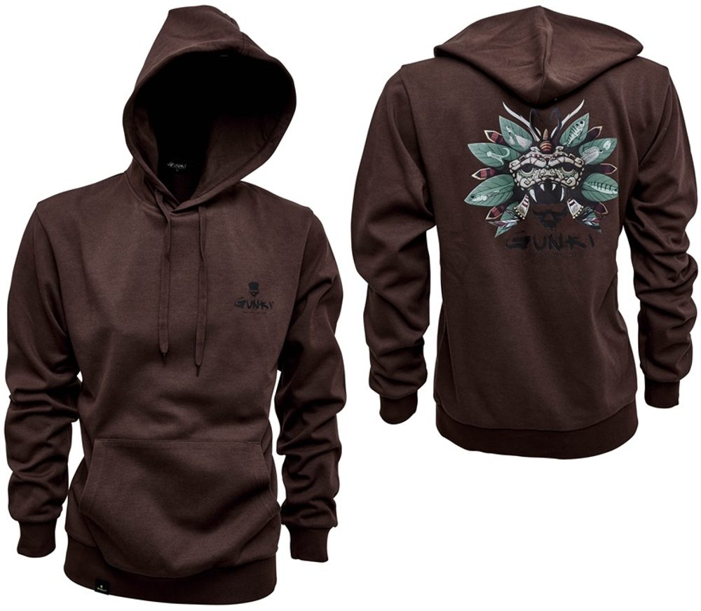 E-shop Gunki Rybářská Mikina Chief Brown Hoody,Gunki Rybářská Mikina Chief Brown Hoody