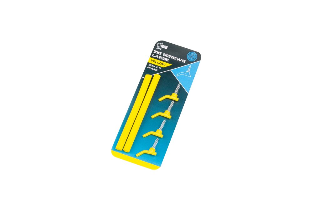 E-shop Nash Rovnátka Zig Screws Large - Žlutá,Nash Rovnátka Zig Screws Large - Žlutá