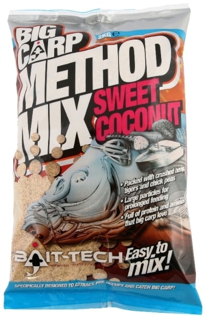 Bait-Tech Krmítková směs Big Carp Sladký Kokos Method mix 2kg
