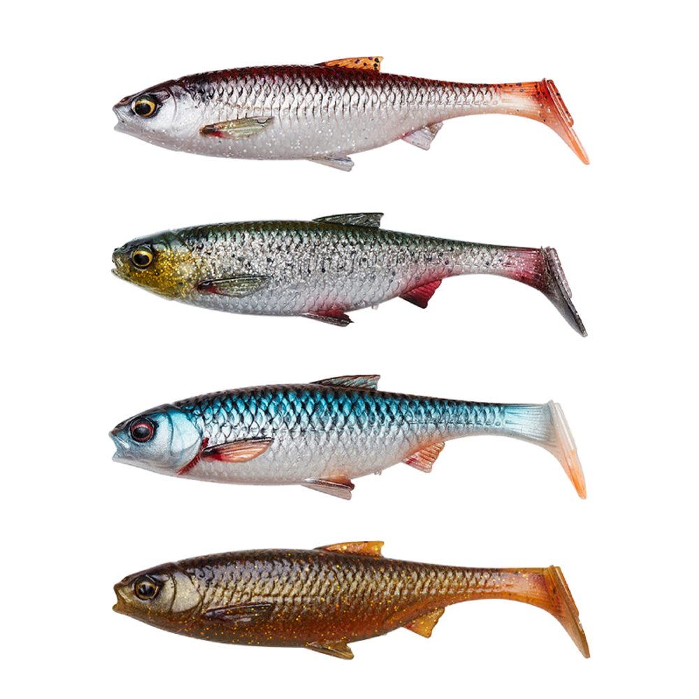 E-shop Savage Gear Gumová nástraha 3D River Roach Clear Water Mix 4ks - 10g 10cm,Savage Gear Gumová nástraha 3D River Roach Clear Water Mix 4ks - 10g 10cm