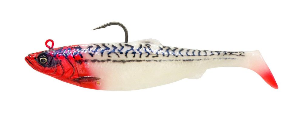 E-shop Savage Gear Gumová Nástraha 4D Herring Big Shad Red Head Mackerel - 22cm 200g,Savage Gear Gumová Nástraha 4D Herring Big Shad Red Head Mackerel - 22c