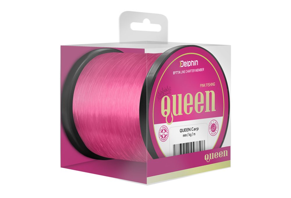 E-shop Delphin Vlasec Queen Carp růžový - 0,25mm 5,0kg 1200m,Delphin Vlasec Queen Carp růžový - 0,25mm 5,0kg 1200m