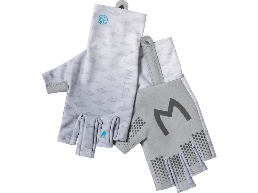E-shop Westin Rukavice Solar Upf Half Finger Glove Grey - L,Westin Rukavice Solar Upf Half Finger Glove Grey - L